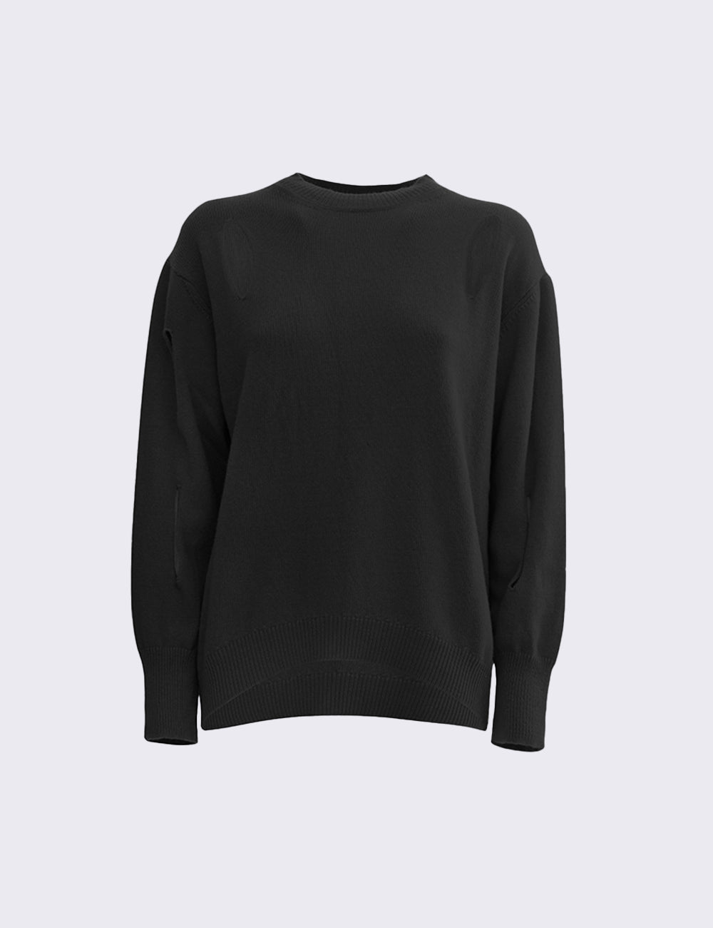 Cut-out shirt with ribbed profiles