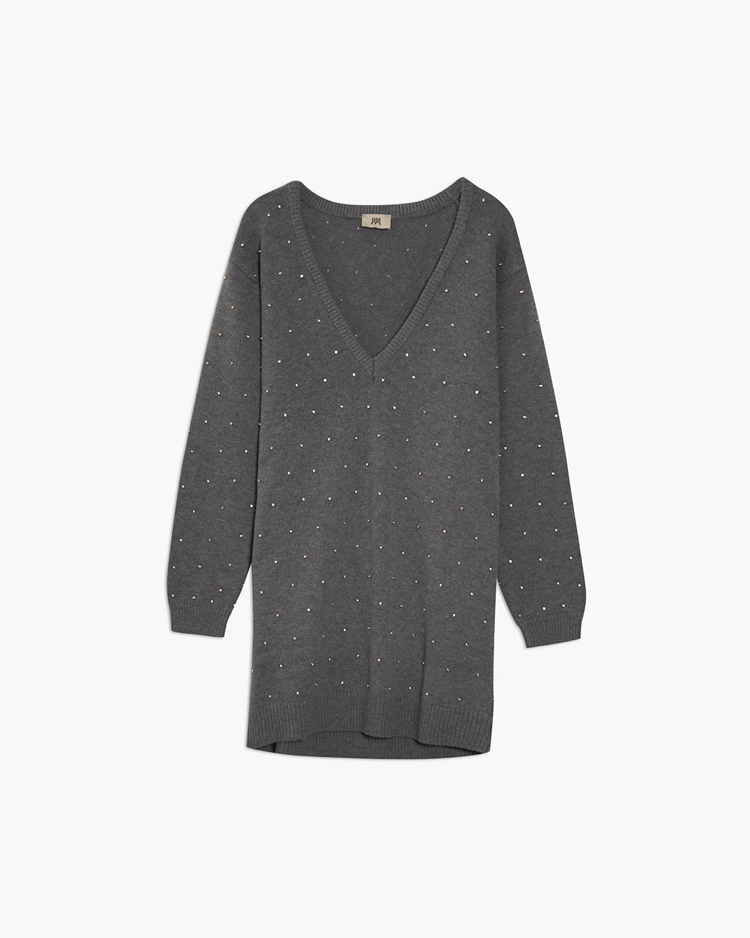 Sweater with round neckline and rhinestones (copy)