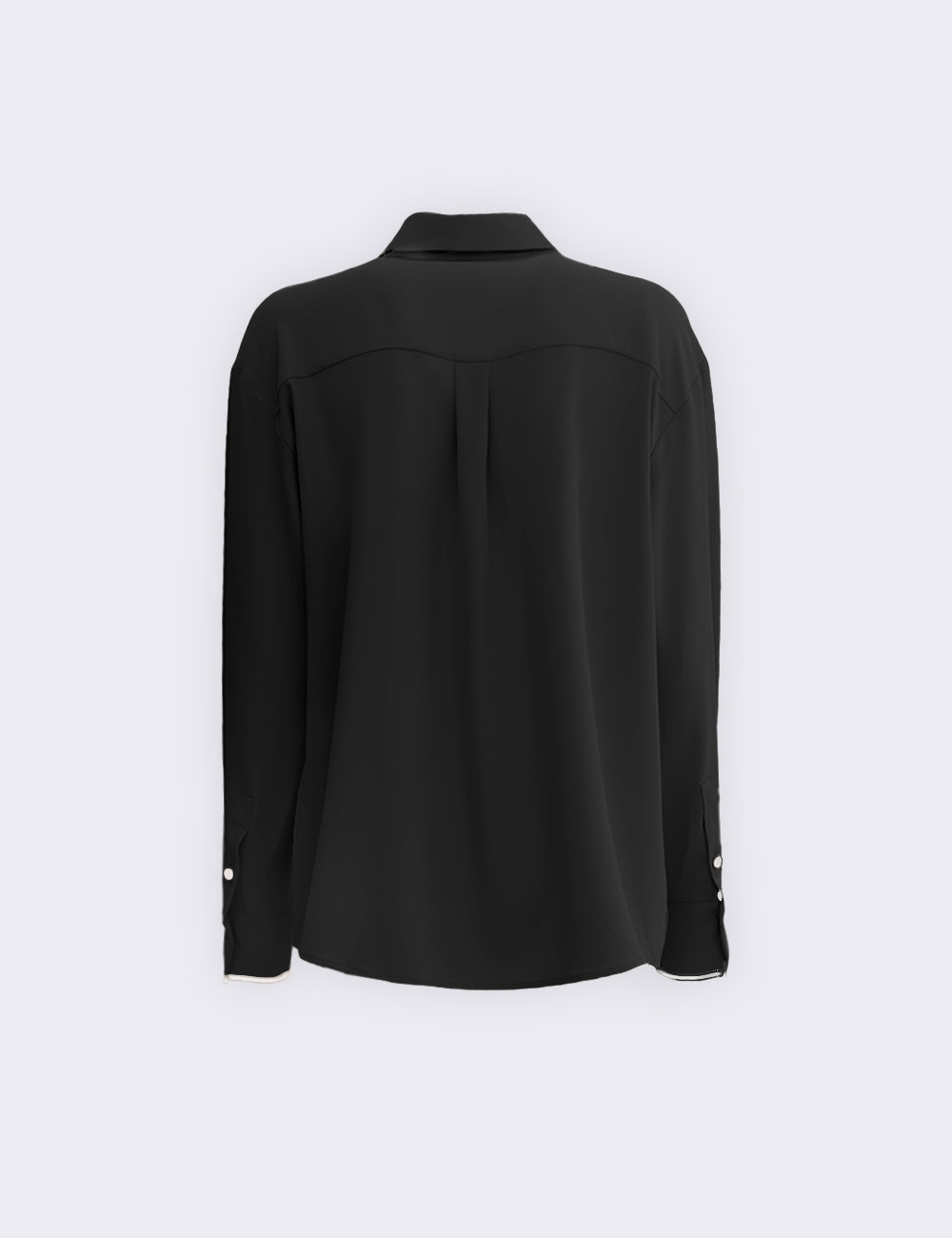 Shirt with pleated