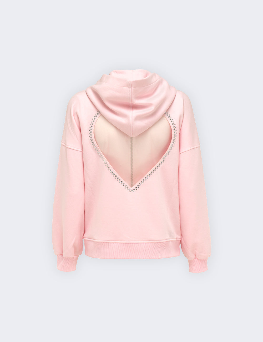 Sweatshirt with heart detail on the back