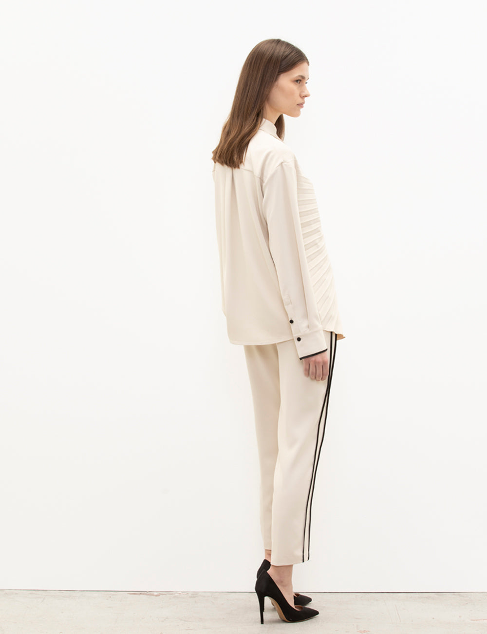 Straight leg trousers